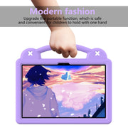 For Lenovo Tab P11 / J606F Handle Kickstand Children EVA Shockproof Tablet Case(Light Purple)