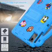 For Lenovo P11 Plus J607F / Xiaoxin Pad 11 Handle Kickstand Children EVA Shockproof Tablet Case(Sky Blue)