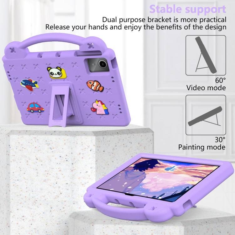 For Lenovo P11 Plus J607F / Xiaoxin Pad 11 Handle Kickstand Children EVA Shockproof Tablet Case(Light Purple) - Lenovo by PMC TechLife | Online Shopping South Africa | PMC TechLife | Buy Now Pay Later Mobicred