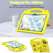 For Lenovo P11 Plus J607F / Xiaoxin Pad 11 Handle Kickstand Children EVA Shockproof Tablet Case(Yellow)