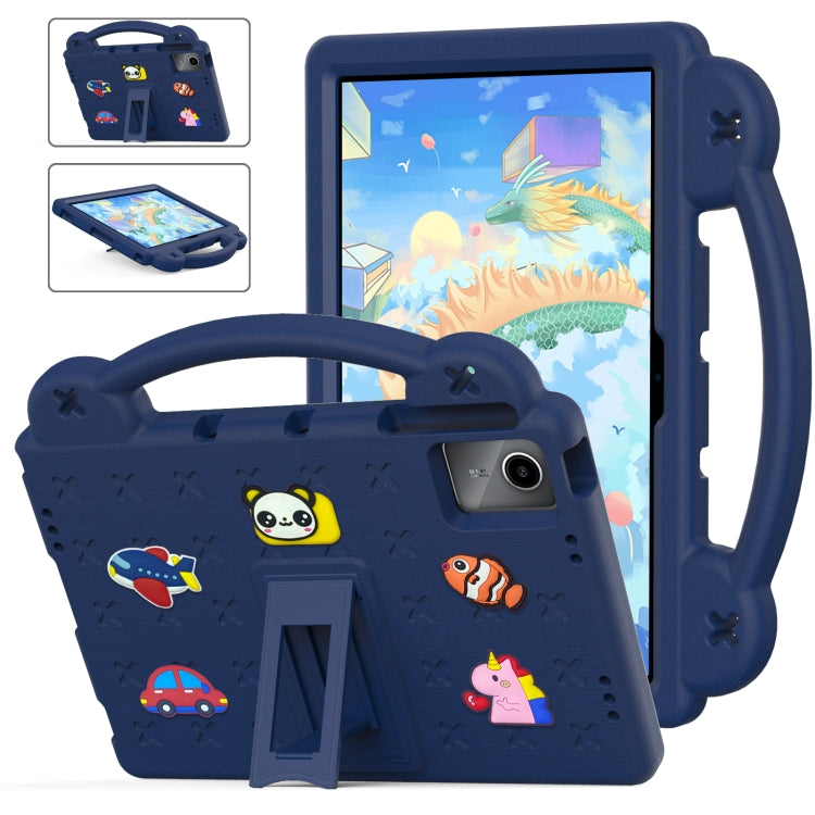 For Lenovo P11 Plus J607F / Xiaoxin Pad 11 Handle Kickstand Children EVA Shockproof Tablet Case(Navy Blue) - Lenovo by PMC TechLife | Online Shopping South Africa | PMC TechLife | Buy Now Pay Later Mobicred