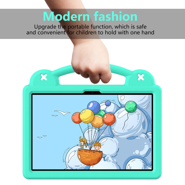 For TCL Tab 11 9466x3 Handle Kickstand Children EVA Shockproof Tablet Case(Mint Green)