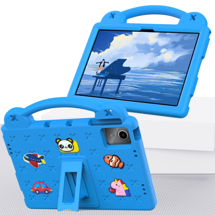 For TCL Tab 11 9466x3 Handle Kickstand Children EVA Shockproof Tablet Case(Sky Blue)