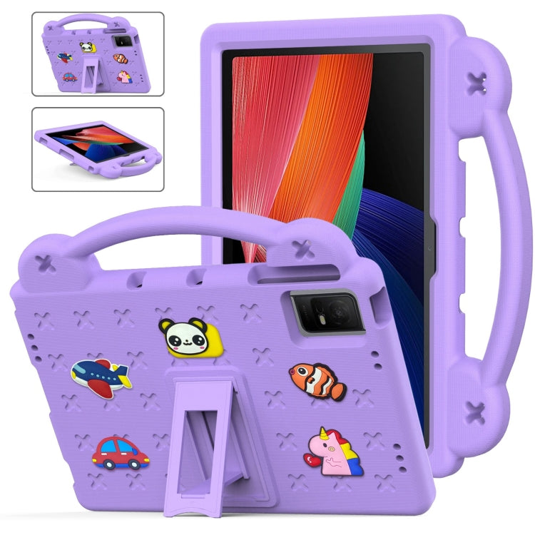For TCL Tab 11 9466x3 Handle Kickstand Children EVA Shockproof Tablet Case(Light Purple) - Others by PMC TechLife | Online Shopping South Africa | PMC TechLife | Buy Now Pay Later Mobicred