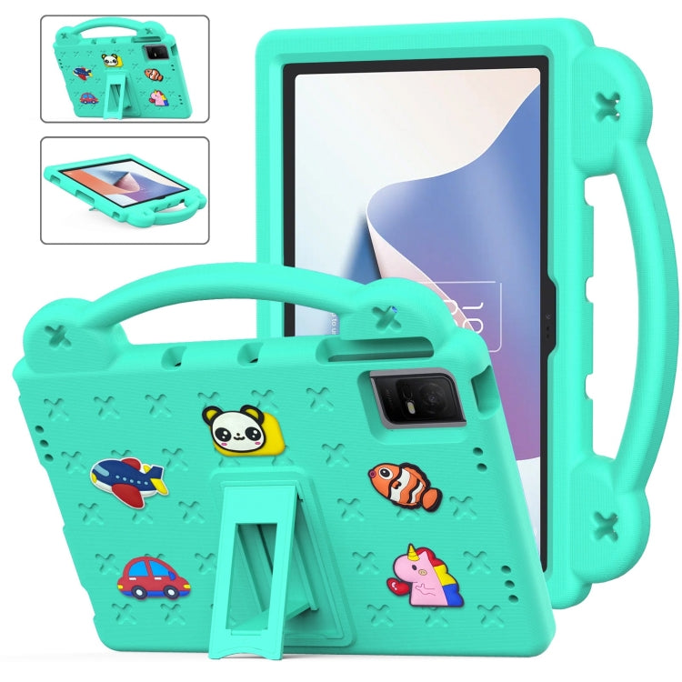 For TCL Nxt Pader 11 2023 Handle Kickstand Children EVA Shockproof Tablet Case(Mint Green) - Others by PMC TechLife | Online Shopping South Africa | PMC TechLife | Buy Now Pay Later Mobicred