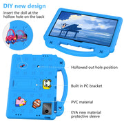 For TCL Nxt Pader 11 2023 Handle Kickstand Children EVA Shockproof Tablet Case(Sky Blue)