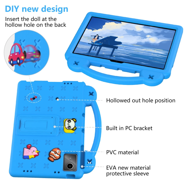 For TCL Nxt Pader 11 2023 Handle Kickstand Children EVA Shockproof Tablet Case(Sky Blue)