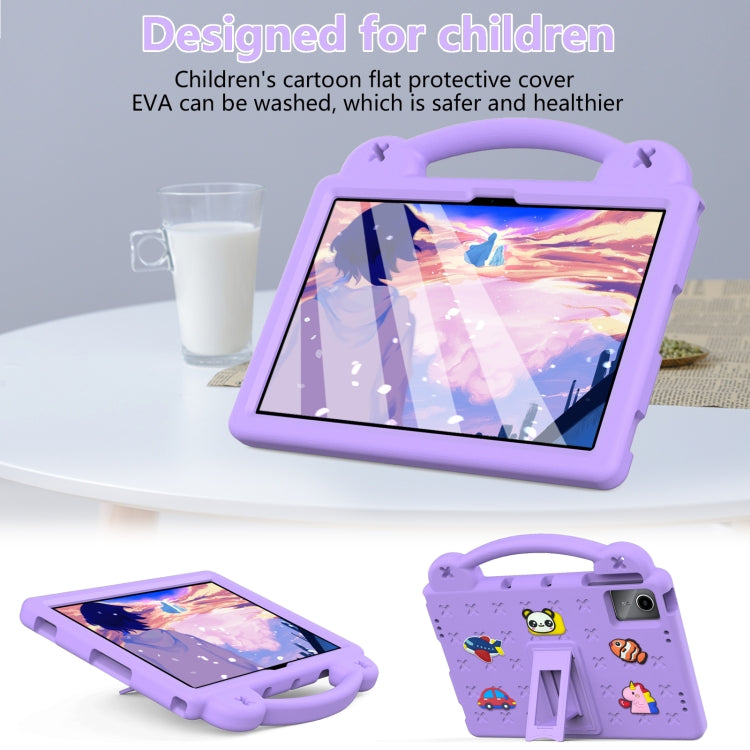 For TCL Nxt Pader 11 2023 Handle Kickstand Children EVA Shockproof Tablet Case(Light Purple) - Others by PMC TechLife | Online Shopping South Africa | PMC TechLife | Buy Now Pay Later Mobicred