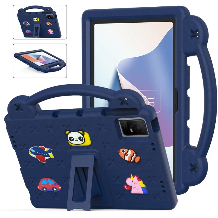 For TCL Nxt Pader 11 2023 Handle Kickstand Children EVA Shockproof Tablet Case(Navy Blue) - Others by PMC TechLife | Online Shopping South Africa | PMC TechLife | Buy Now Pay Later Mobicred