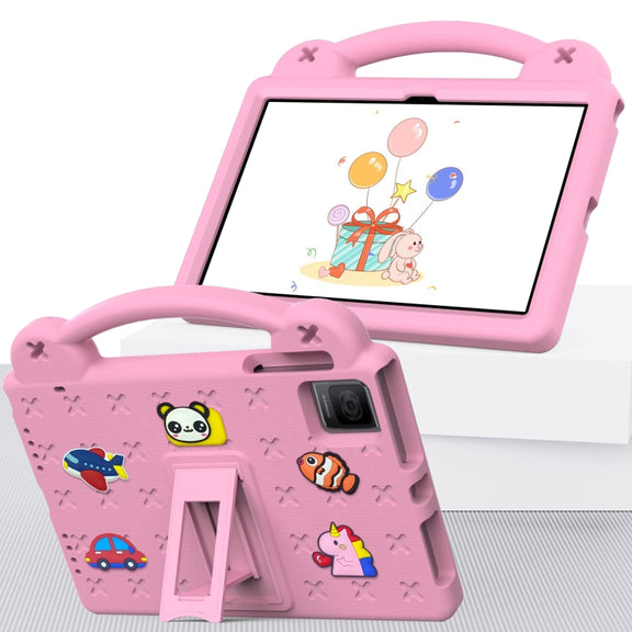 For TCL Tab 10 Gen2 10.36 2023 Handle Kickstand Children EVA Shockproof Tablet Case(Pink)