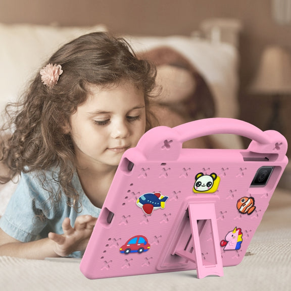 For TCL Tab 10 Gen2 10.36 2023 Handle Kickstand Children EVA Shockproof Tablet Case(Pink)
