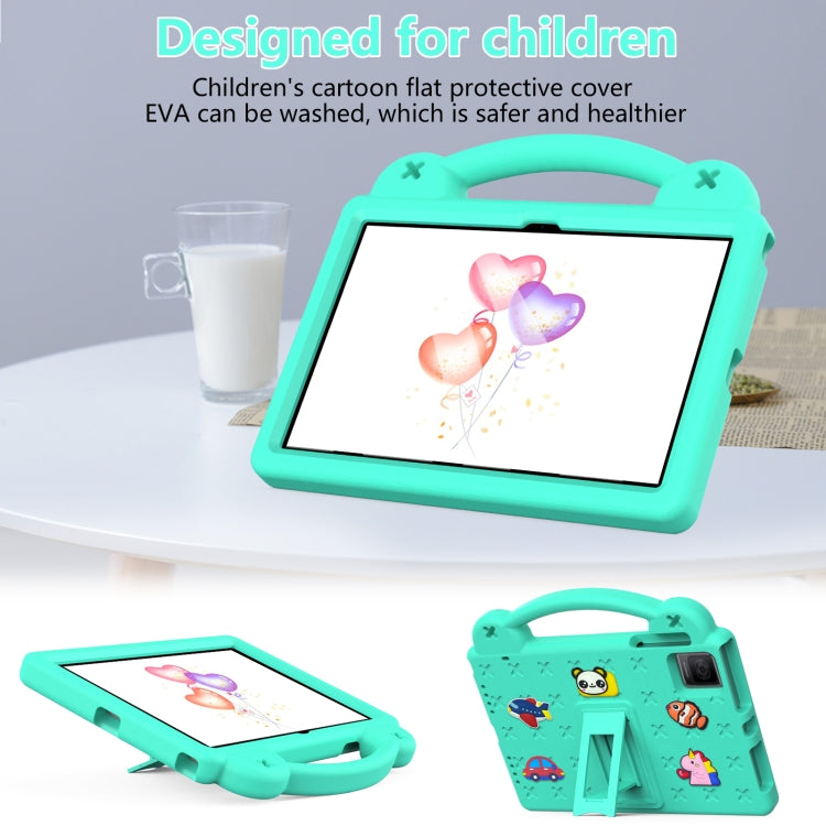 For TCL Tab 10 Gen2 10.36 2023 Handle Kickstand Children EVA Shockproof Tablet Case(Mint Green)