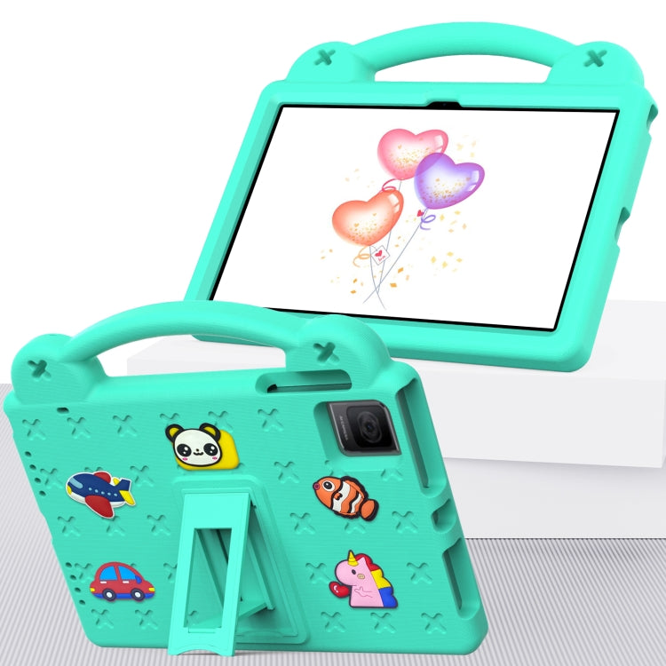 For TCL Tab 10 Gen2 10.36 2023 Handle Kickstand Children EVA Shockproof Tablet Case(Mint Green)