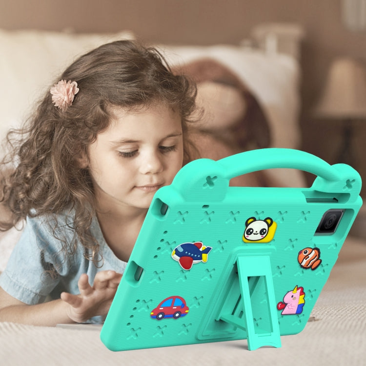 For TCL Tab 10 Gen2 10.36 2023 Handle Kickstand Children EVA Shockproof Tablet Case(Mint Green)