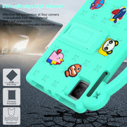 For TCL Tab 10 Gen2 10.36 2023 Handle Kickstand Children EVA Shockproof Tablet Case(Mint Green)