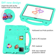For TCL Tab 10 Gen2 10.36 2023 Handle Kickstand Children EVA Shockproof Tablet Case(Mint Green)