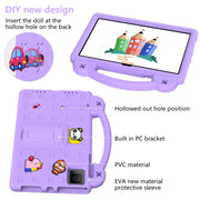 For TCL Tab 10 Gen2 10.36 2023 Handle Kickstand Children EVA Shockproof Tablet Case(Light Purple)