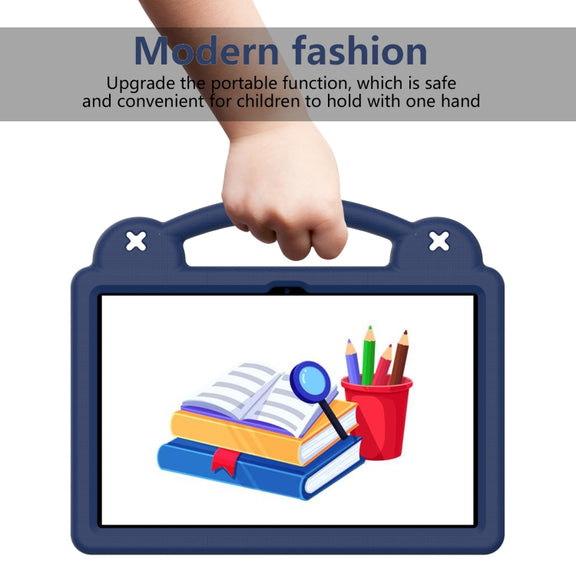 For TCL Tab 10 Gen2 10.36 2023 Handle Kickstand Children EVA Shockproof Tablet Case(Navy Blue)