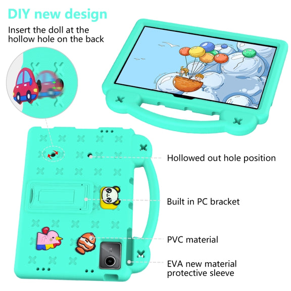 For Huawei MetePad 11 2023 / 2021 Handle Kickstand Children EVA Shockproof Tablet Case(Mint Green)