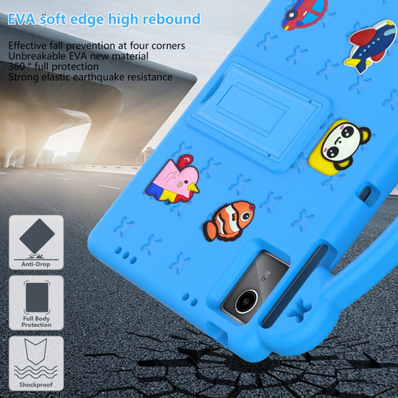 For Huawei MetePad 11 2023 / 2021 Handle Kickstand Children EVA Shockproof Tablet Case(Sky Blue)
