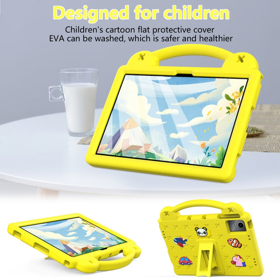 For Huawei MetePad 11 2023 / 2021 Handle Kickstand Children EVA Shockproof Tablet Case(Yellow)