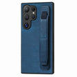 For Samsung Galaxy S24 Ultra 5G Retro Wristband Holder Leather Back Phone Case(Blue) - free shipping - PMC TechLife - Order now!