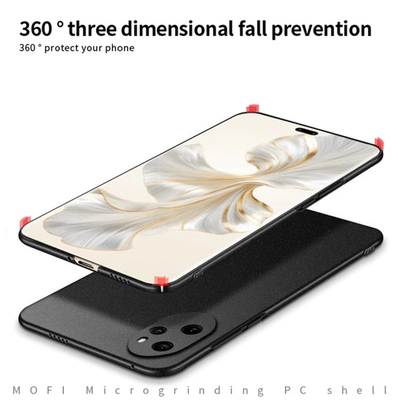 For Honor 100 Pro MOFI Fandun Series Frosted PC Ultra-thin All-inclusive Phone Case(Black)