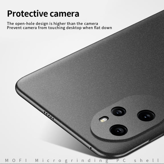 For Honor 100 Pro MOFI Fandun Series Frosted PC Ultra-thin All-inclusive Phone Case(Black)