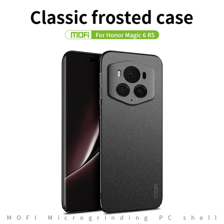 For Honor Magic6 RSR MOFI Fandun Series Frosted PC Ultra-thin All-inclusive Phone Case(Black) - Honor Cases by MOFI | Online Shopping South Africa | PMC Jewellery | Buy Now Pay Later Mobicred
