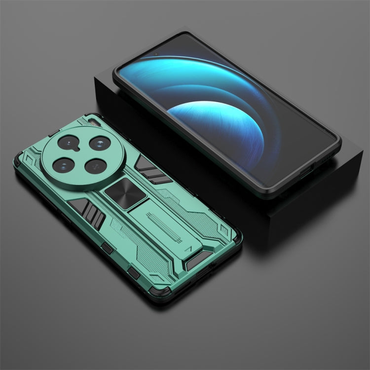 For vivo X100 Pro Supersonic Armor PC Hybrid TPU Phone Case(Green)