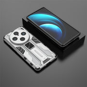 For vivo X100 Pro Supersonic Armor PC Hybrid TPU Phone Case(Silver)