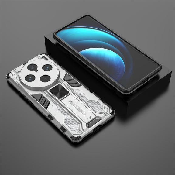 For vivo X100 Pro Supersonic Armor PC Hybrid TPU Phone Case(Silver)