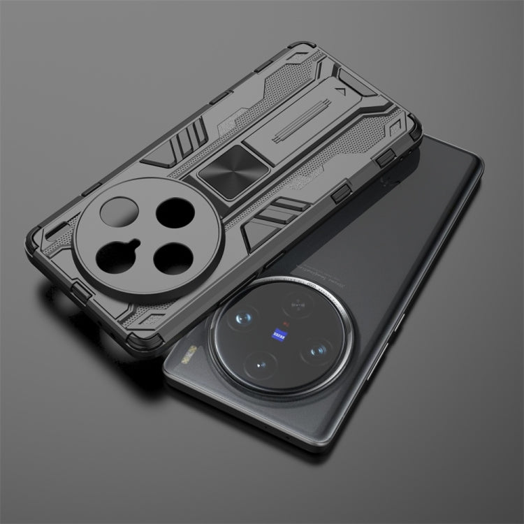 For vivo X100 Pro Supersonic Armor PC Hybrid TPU Phone Case(Silver)