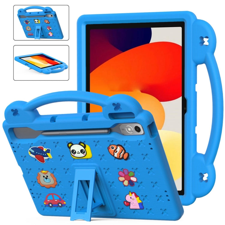For  Lenovo Tab  P12 / Xiaoxin Pad Pro 12.7 Handle Kickstand Children EVA Shockproof Tablet Case(Sky Blue) - Lenovo by PMC TechLife | Online Shopping South Africa | PMC TechLife | Buy Now Pay Later Mobicred