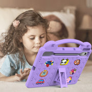 For  Lenovo Tab  P12 / Xiaoxin Pad Pro 12.7 Handle Kickstand Children EVA Shockproof Tablet Case(Light Purple)