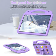 For  Lenovo Xiaoxin Pad Pro 12.7 2025 Handle Kickstand Children EVA Shockproof Tablet Case(Light Purple)