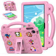 For Lenovo Tab TB-311 / WIFI 10.1 2025 Handle Kickstand Children EVA Shockproof Tablet Case(Pink)