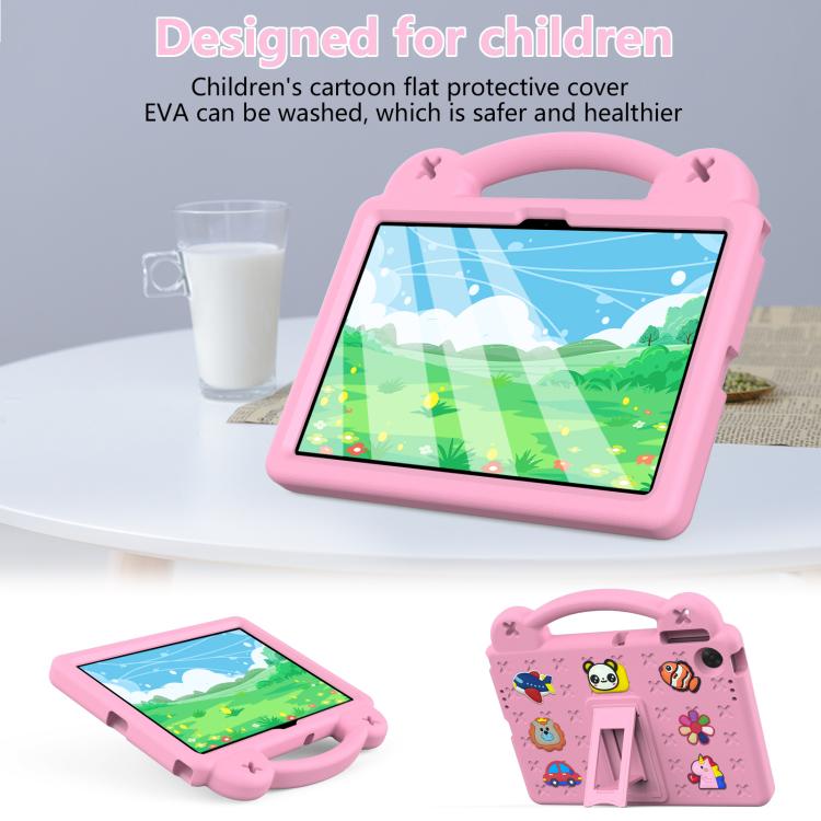 For Lenovo Tab TB-311 / WIFI 10.1 2025 Handle Kickstand Children EVA Shockproof Tablet Case(Pink)