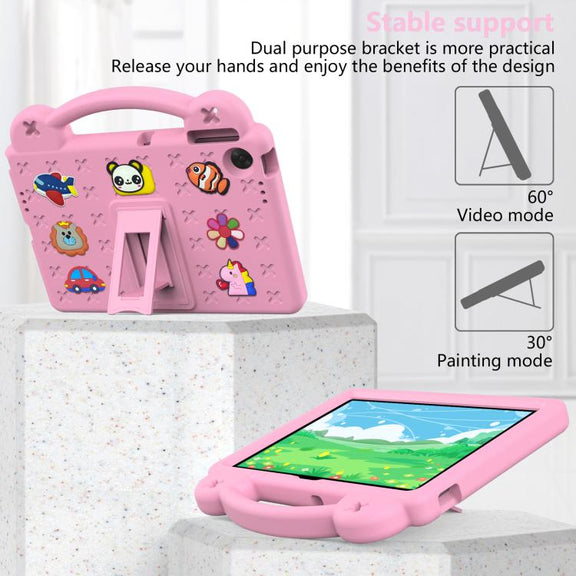 For Lenovo Tab TB-311 / WIFI 10.1 2025 Handle Kickstand Children EVA Shockproof Tablet Case(Pink)
