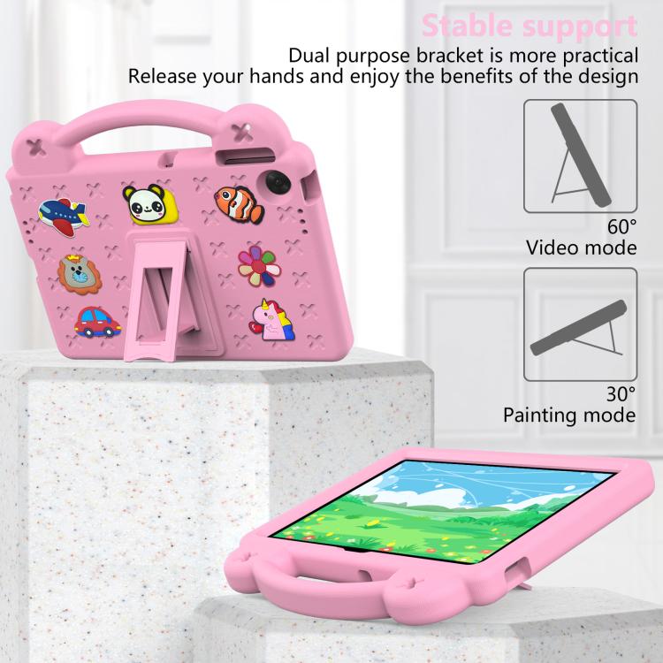 For Lenovo Tab TB-311 / WIFI 10.1 2025 Handle Kickstand Children EVA Shockproof Tablet Case(Pink)