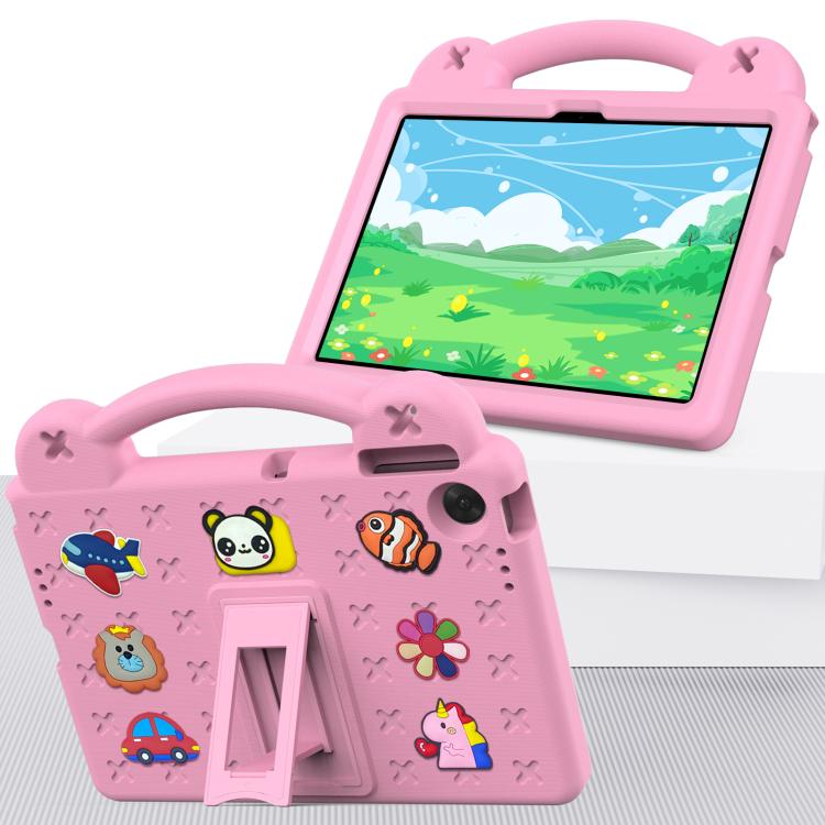 For Lenovo Tab TB-311 / WIFI 10.1 2025 Handle Kickstand Children EVA Shockproof Tablet Case(Pink)