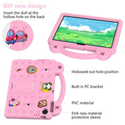 For Lenovo Tab TB-311 / WIFI 10.1 2025 Handle Kickstand Children EVA Shockproof Tablet Case(Pink)