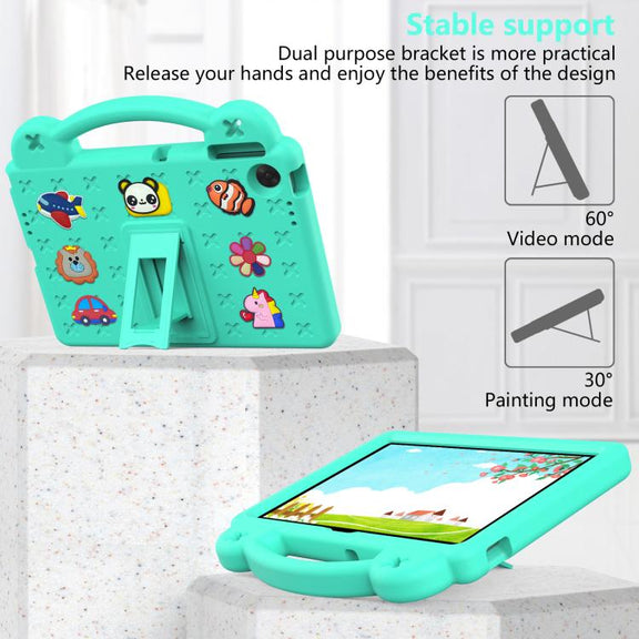 For Lenovo Tab TB-311 / WIFI 10.1 2025 Handle Kickstand Children EVA Shockproof Tablet Case(Mint Green)