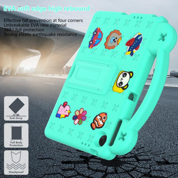 For Lenovo Tab TB-311 / WIFI 10.1 2025 Handle Kickstand Children EVA Shockproof Tablet Case(Mint Green)