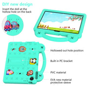 For Lenovo Tab TB-311 / WIFI 10.1 2025 Handle Kickstand Children EVA Shockproof Tablet Case(Mint Green)