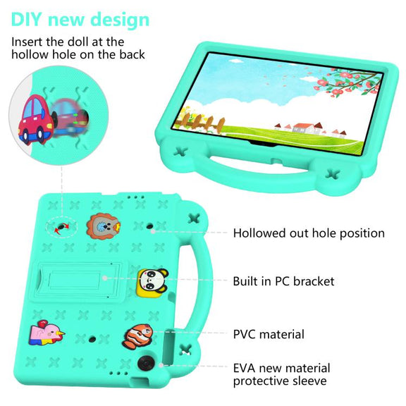 For Lenovo Tab TB-311 / WIFI 10.1 2025 Handle Kickstand Children EVA Shockproof Tablet Case(Mint Green)