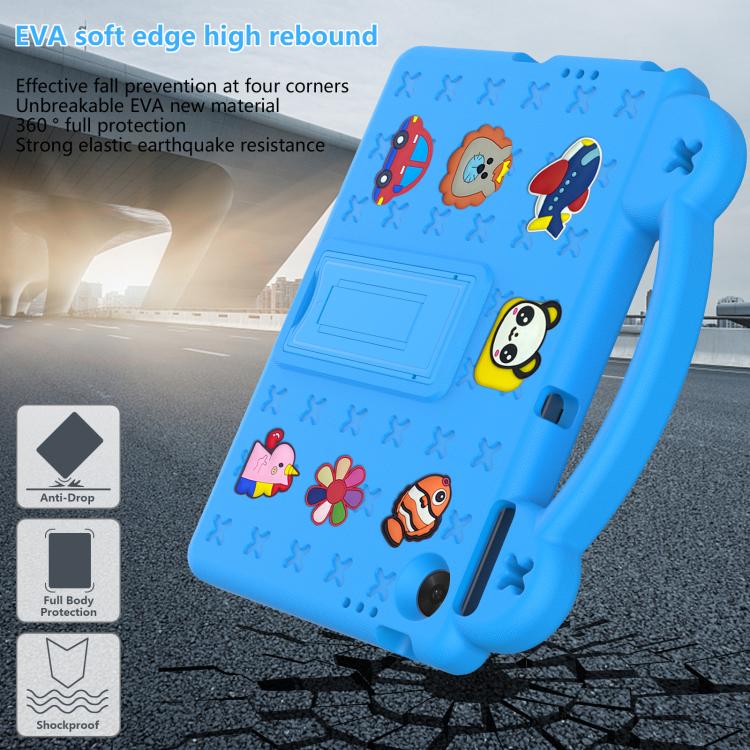 For Lenovo Tab TB-311 / WIFI 10.1 2025 Handle Kickstand Children EVA Shockproof Tablet Case(Sky Blue)
