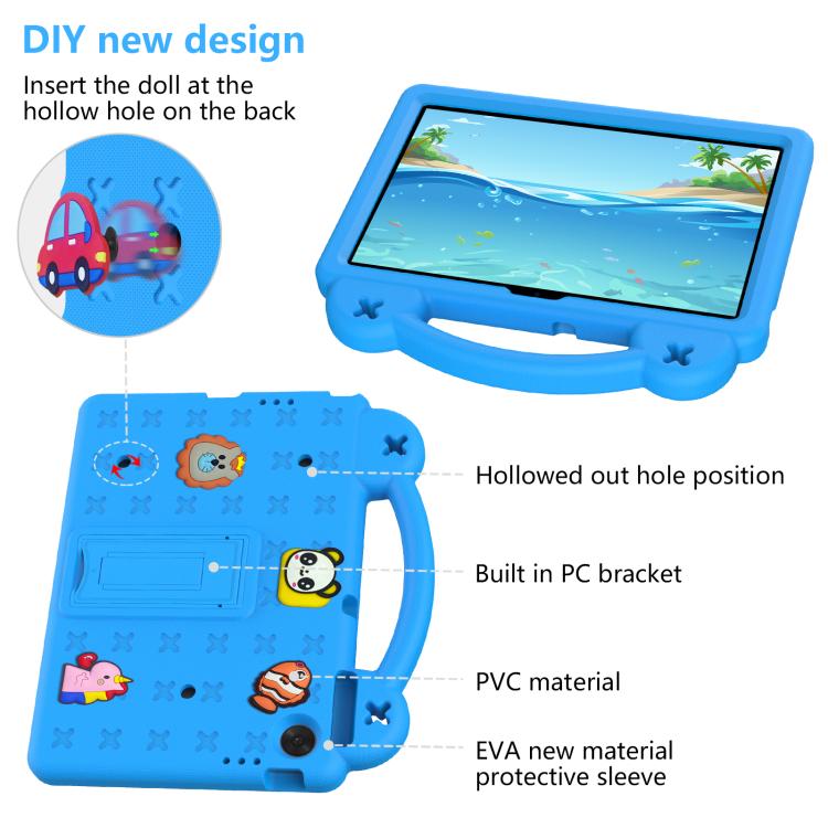 For Lenovo Tab TB-311 / WIFI 10.1 2025 Handle Kickstand Children EVA Shockproof Tablet Case(Sky Blue) - Lenovo by PMC TechLife | Online Shopping South Africa | PMC TechLife | Buy Now Pay Later Mobicred