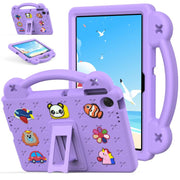 For Lenovo Tab TB-311 / WIFI 10.1 2025 Handle Kickstand Children EVA Shockproof Tablet Case(Light Purple)