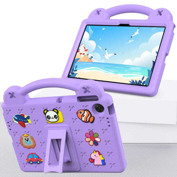 For Lenovo Tab TB-311 / WIFI 10.1 2025 Handle Kickstand Children EVA Shockproof Tablet Case(Light Purple)